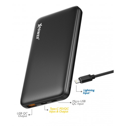 Xpower LP10 18W PD & QC Power Bank (Black)